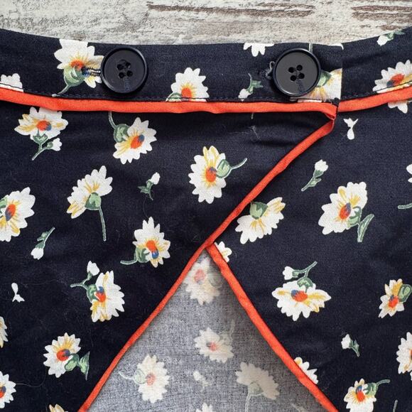 Louche London Jayne Piped Cut Out Floral Dress Sz 8 Vintage Feel CottageCore - Picture 4 of 8